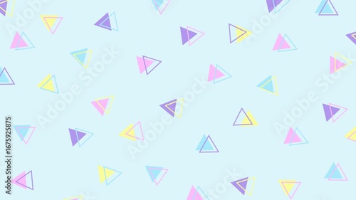 Cute and colorful geometric pop background