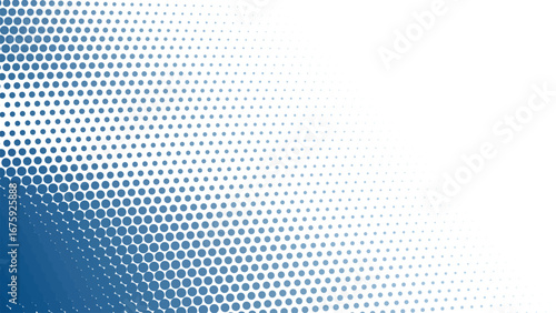Steel Blue Halftone Abstract Background with Modern Gradient Dots and Stylish Geometric Texture Design