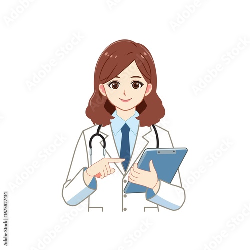 doctor with clipboard