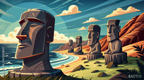 Easter Island, Chile
Monolithic statues gaze across windswept shores, carved from volcanic rock, standing as silent guardians of Polynesian artistry, cultural resilience, and enduring mystery within t