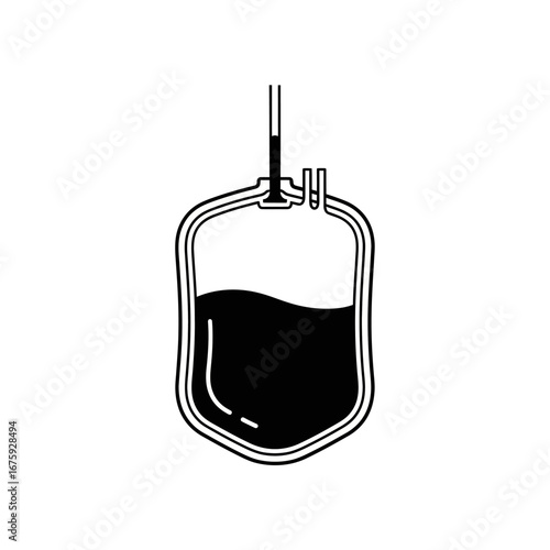 Essential medical blood bag for donation and transfusion symbolizing life-saving care and health awareness