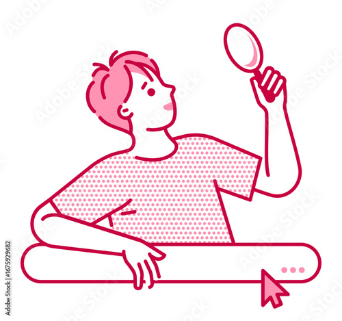 Man Searching
