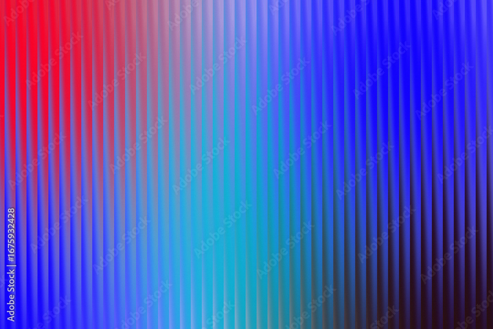Obraz premium Red Blue and Teal Gradient with Vertical Ribbed Texture Background abstract