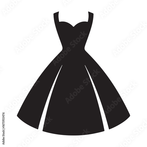 wedding dress vector illustration