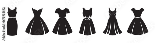 Silhouette clothing and apparel icon illustration eps 10
