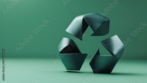 Recycling symbol 3 d model graphic