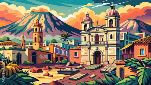 Antigua Guatemala, Guatemala
Ruined baroque churches rise beside restored convents, cobbled streets wind past pastel facades, and volcanic backdrops frame a historic city imbued with resilience, grace
