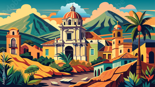 Antigua Guatemala, Guatemala
Ruined baroque churches rise beside restored convents, cobbled streets wind past pastel facades, and volcanic backdrops frame a historic city imbued with resilience, grace