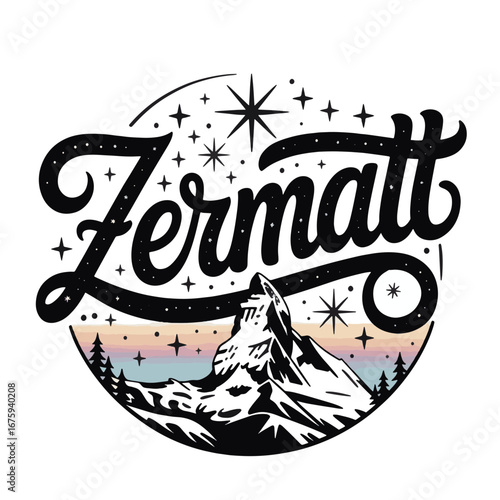 Exploring the beauty of Zermatt with its stunning mountains and starry night sky