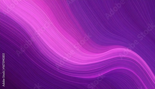 Vibrant abstract background with flowing purple and pink wavy lines.