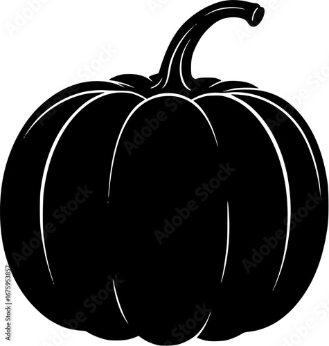 pumpkin collection silhouette. Big set of pumpkin silhouette. Vector illustration
