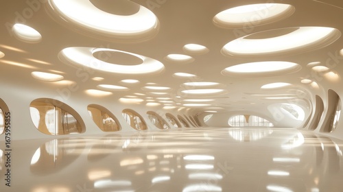 Modern architectural interior design