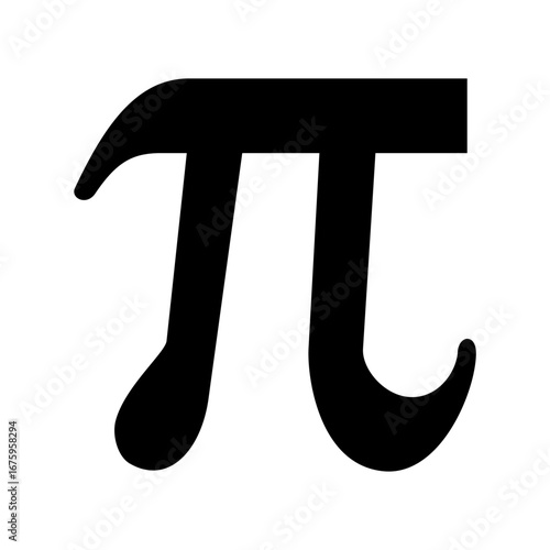 Pi Symbol Mathematical. Vector image