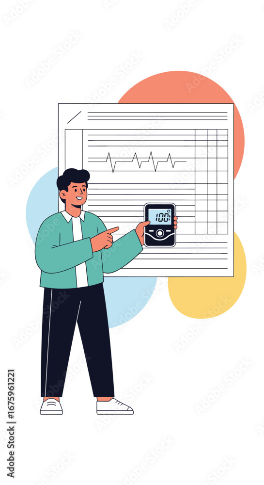 Fototapeta premium Analyzing financial performance showing business growth and profitability trends with data visualization techniques