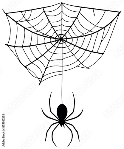 Halloween spider and web 3d icon set. featuring spider web, arachnid, black spider, and cobweb designs