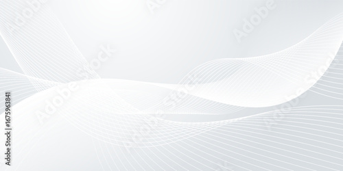 Abstract geometric background in white and gray. Vector illustration.