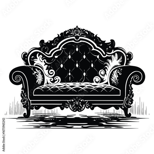 black and white sofa
