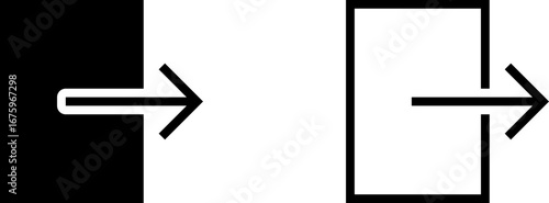 Logout / Sign Out Icon – Solid and Outline