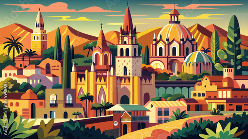 San Miguel de Allende, Mexico
Ornate churches glow in warm hues, baroque facades line cobbled streets, and artistic energy thrives within a preserved colonial town steeped in elegance, color, and harm