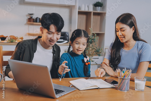 Family spends their free time together