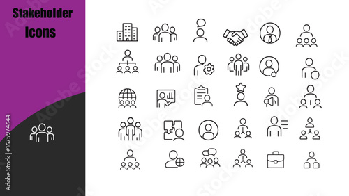 Stakeholder Icons set