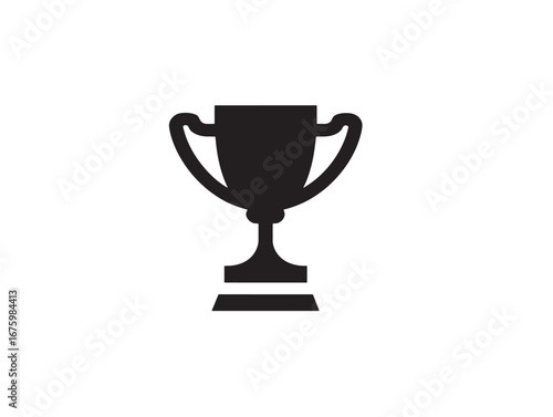 Champion?s trophy icon silhouette vector design for achievement stock artwork