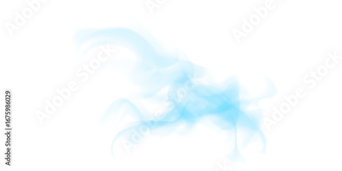 Elegant Blue Studio Smoke with Flowing Vapor, Misty Texture, and Isolated Dust Effects on a Transparent Background