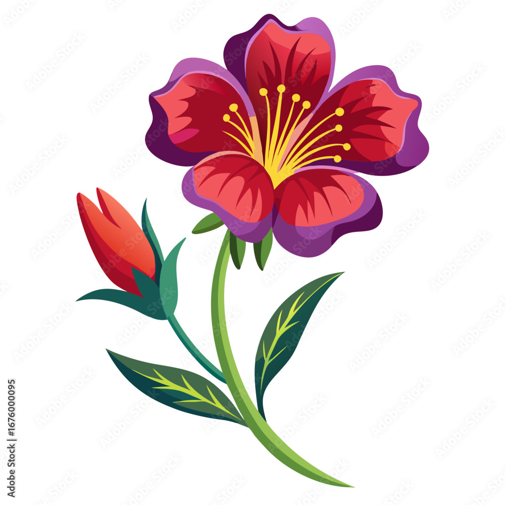 Obraz premium vector illustration of a flower
