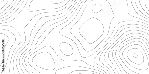 Abstract topographic contours map background with detailed geographic terrain elevation lines, landscape relief patterns, and modern cartography design grid illustration