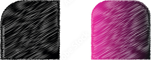 Creative Mockup of Scribed Postage Stamps Motifs, Classic Rectangular Layout, Decorative and Scallop Edge Finishing