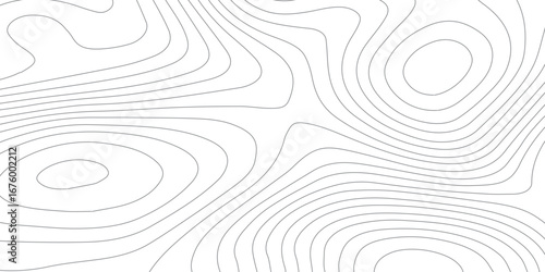 Black background with white topography contour lines, seamless abstract mountain relief pattern, stylized geographic elevation mapping, terrain surface texture, and paper-inspired design.