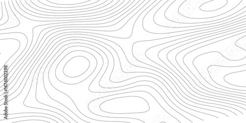 Black background with white topography contour lines, seamless abstract mountain relief pattern, stylized geographic elevation mapping, terrain surface texture, and paper-inspired design.