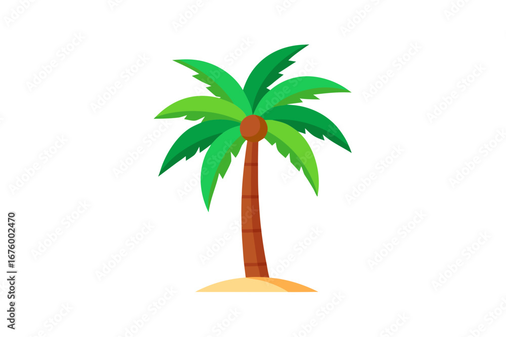 Obraz premium palm tree vector illustration