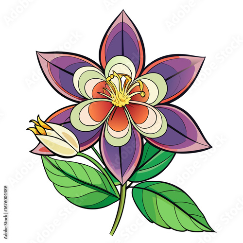 abstract flower vector illustration