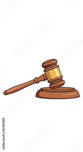 Wooden gavel symbolizing justice law and legal authority in courtroom proceedings