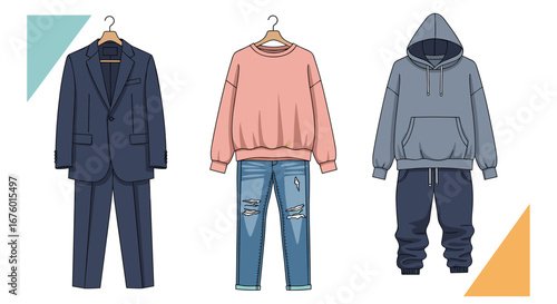 Stylish outfit ideas for men including formal wear casual looks and street style