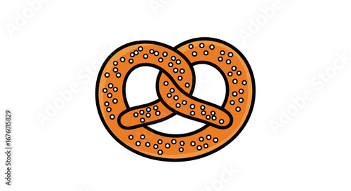 Crispy baked pretzel a delicious snack perfect for any occasion with salt sprinkled on top