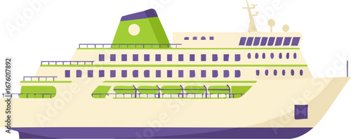 Large cruise ship passenger liner ocean voyage travel journey