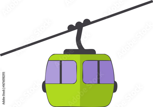 Cable car gondola aerial transport mountain ski resort ride