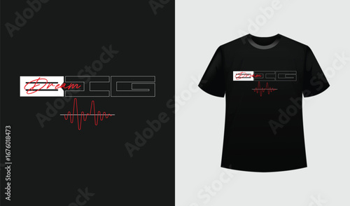 Dream Big T-Shirt Design - Motivational Quote with modern & minimalist Typography for poster, sticker, shirt etc.