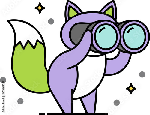 Fox Explorer Binoculars Wildlife Observation Animal Icon