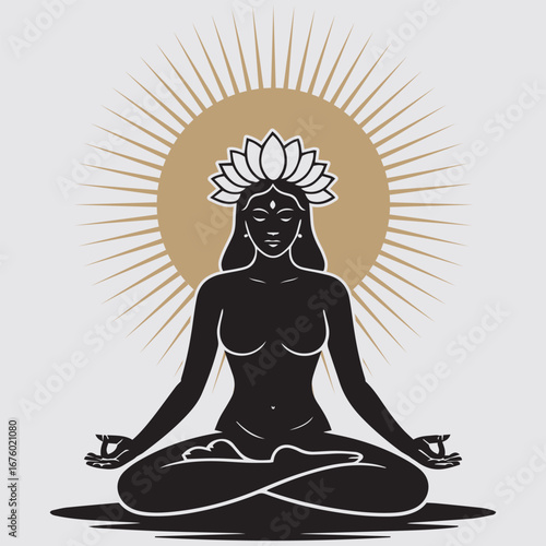 Yoga T Shirt Vector Images design