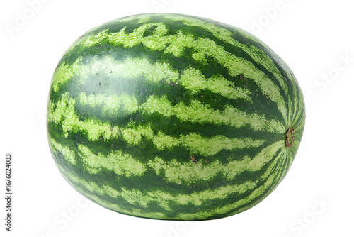 Ripe Watermelon Isolated on Black Background