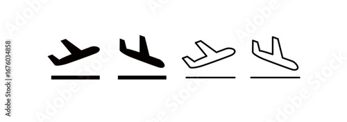 Takeoff & Landing Icon Set