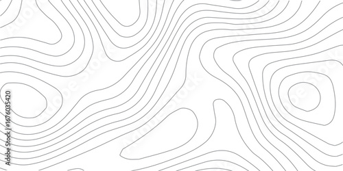 Black background abstract topographic pattern with white contour lines, seamless stylized mountain elevation map, geographic relief detail, and subtle paper-texture finish.