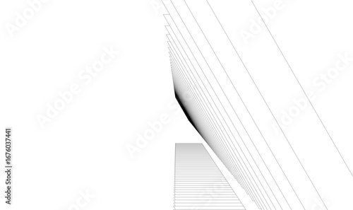 Architectural building vector 3d illustration 