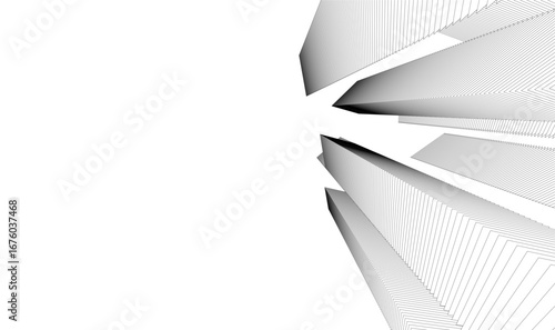 Architectural building vector 3d illustration 