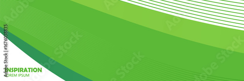 Abstract Green creative wave business banner background. presentation in bussines