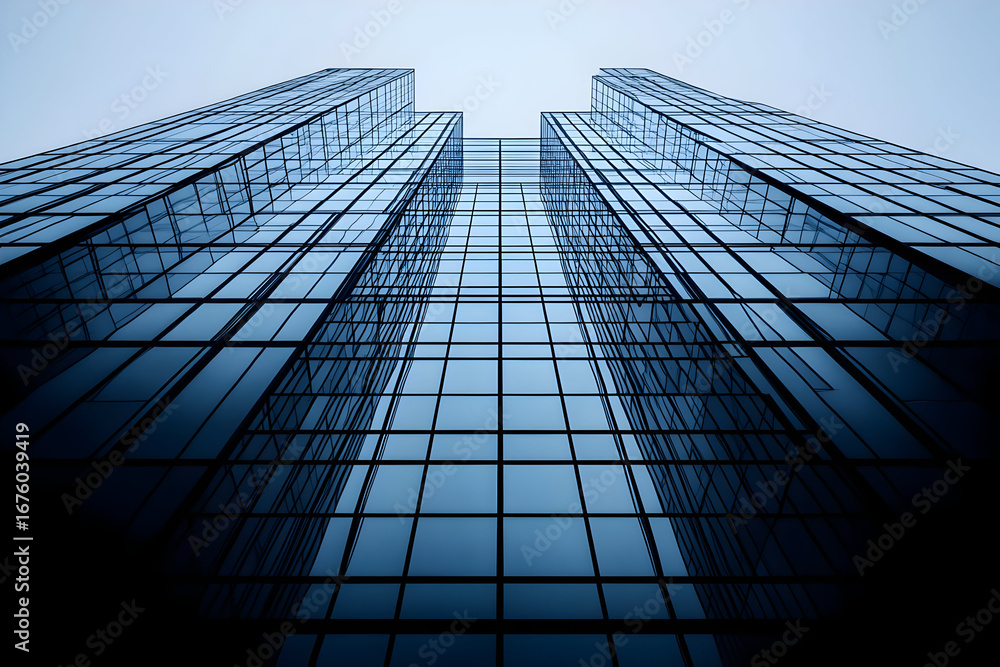 Fototapeta premium Modern Glass Skyscraper Building Photo