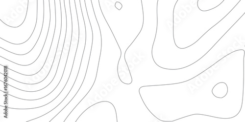 Abstract topographic mountain pattern, seamless black background with white contour lines, stylized elevations, geographic map relief, and textured paper-like surface.